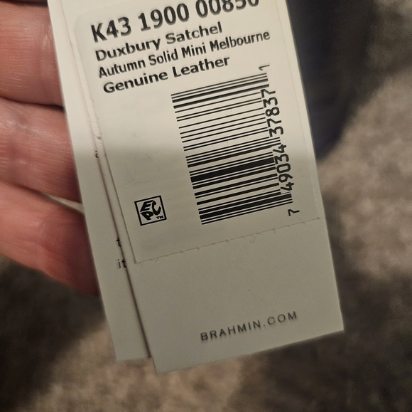 BRAHMIN- Duxbury Satchel Autumn Solid Mini Melbourne- Genuine Leather - Picture 5 of 13
